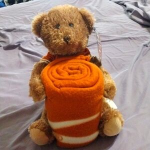 Texas Longhorn Mascot Pillow Throw Combo New